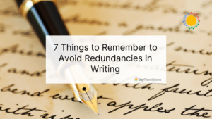 avoid redundancy