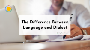 difference between dialect and language