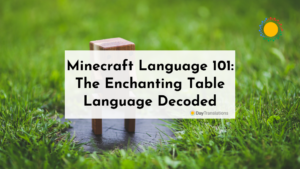 enchantment table language